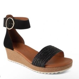 Paul eGreen Lana Wedge Sandals Size 6 US 3.5 UK